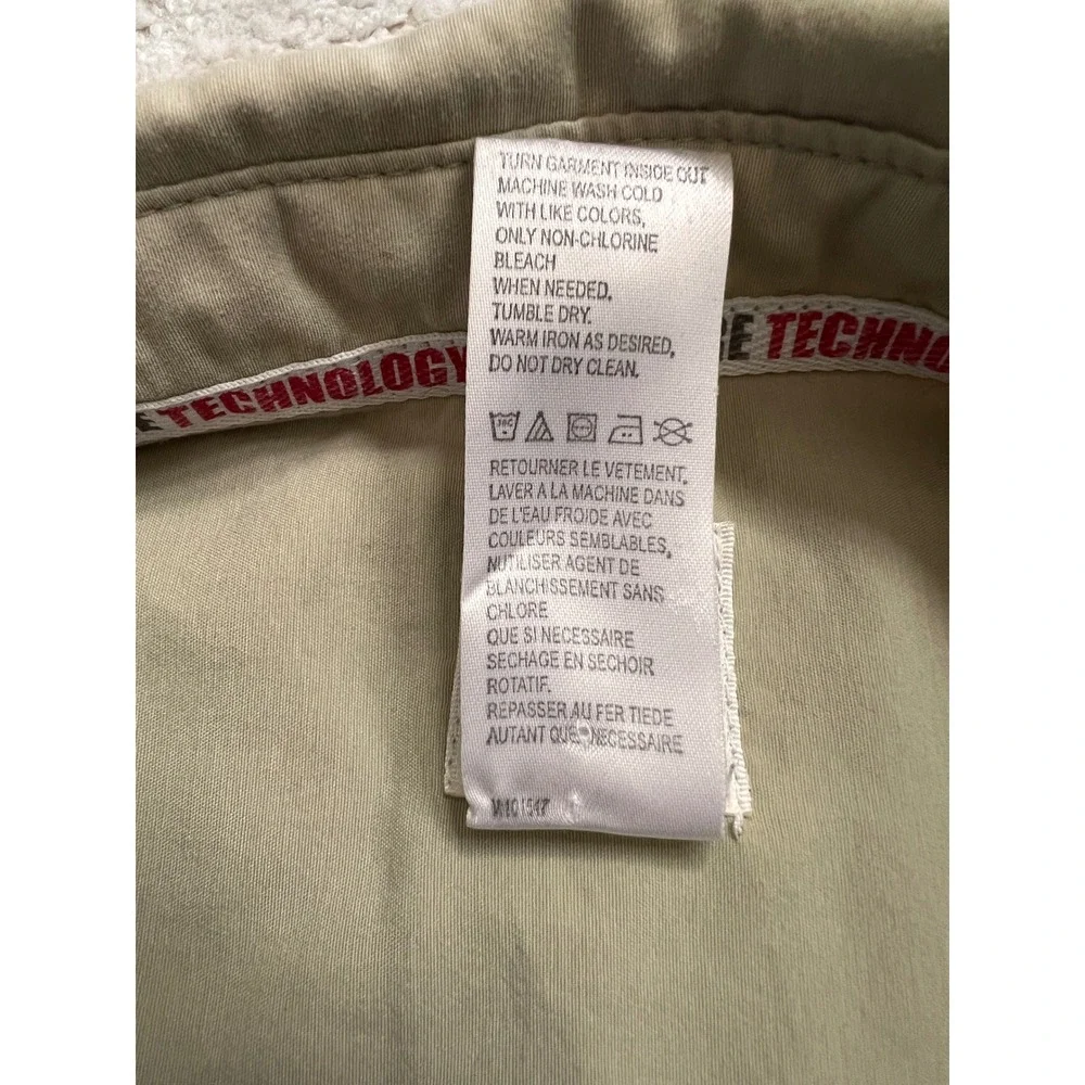 The North Face Tekware Technology Mens XL Beige Short Sleeve Shirt